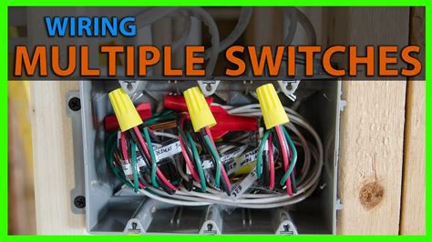 common wire hot in 3 switch junction box|multi gang box wire nuts.